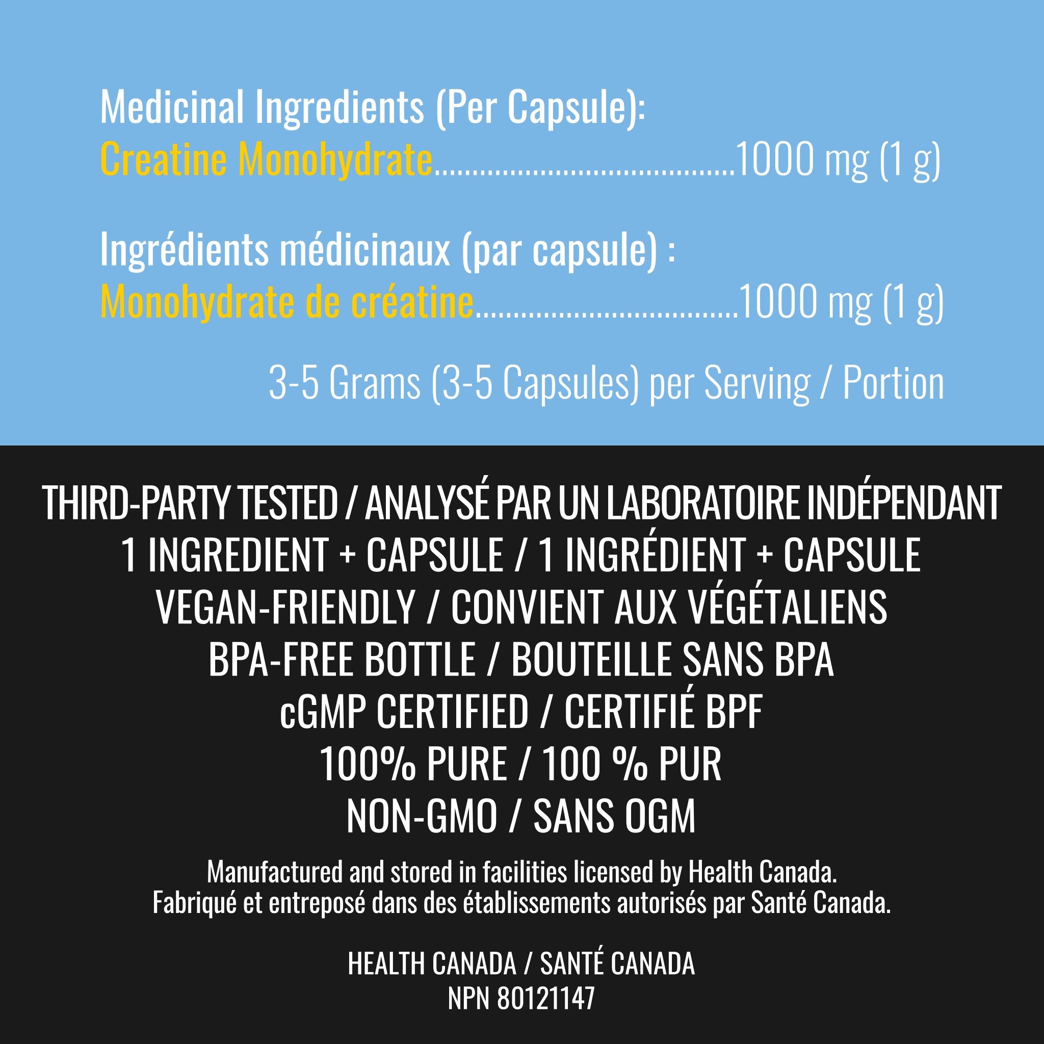 Creatine Monohydrate (300 Capsules)