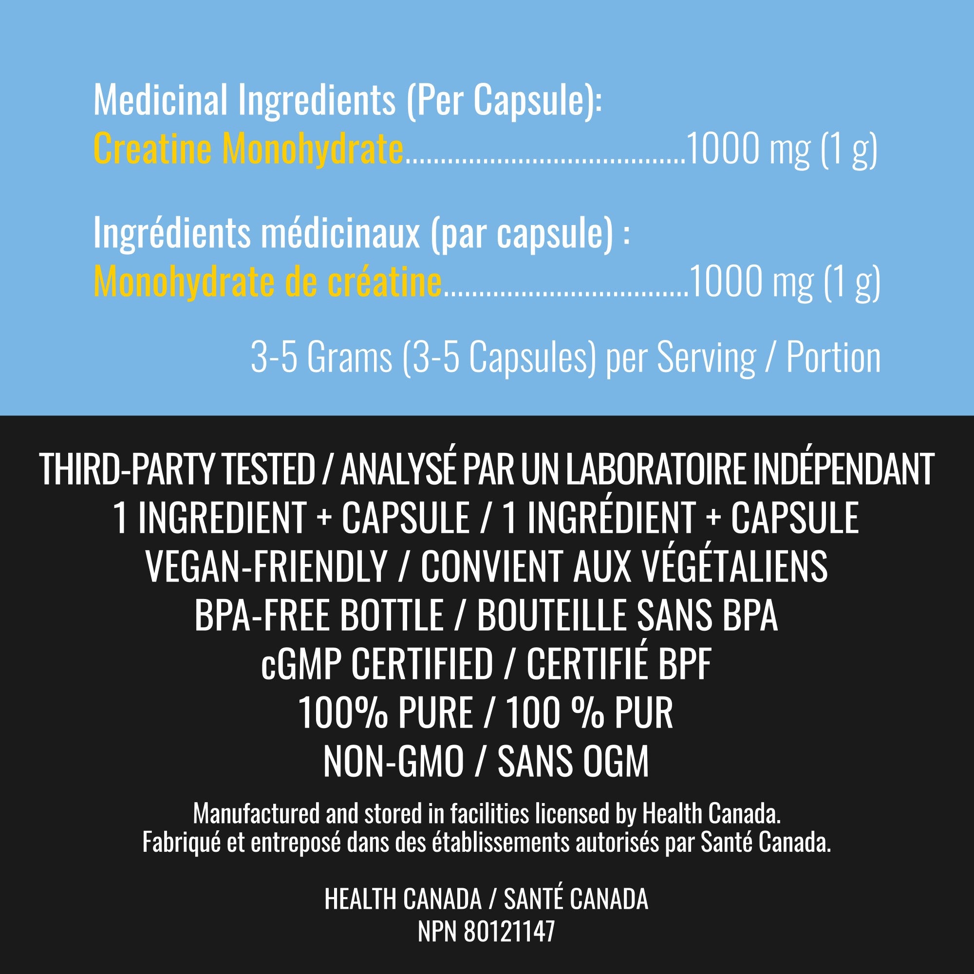 Creatine Monohydrate (150 Capsules)