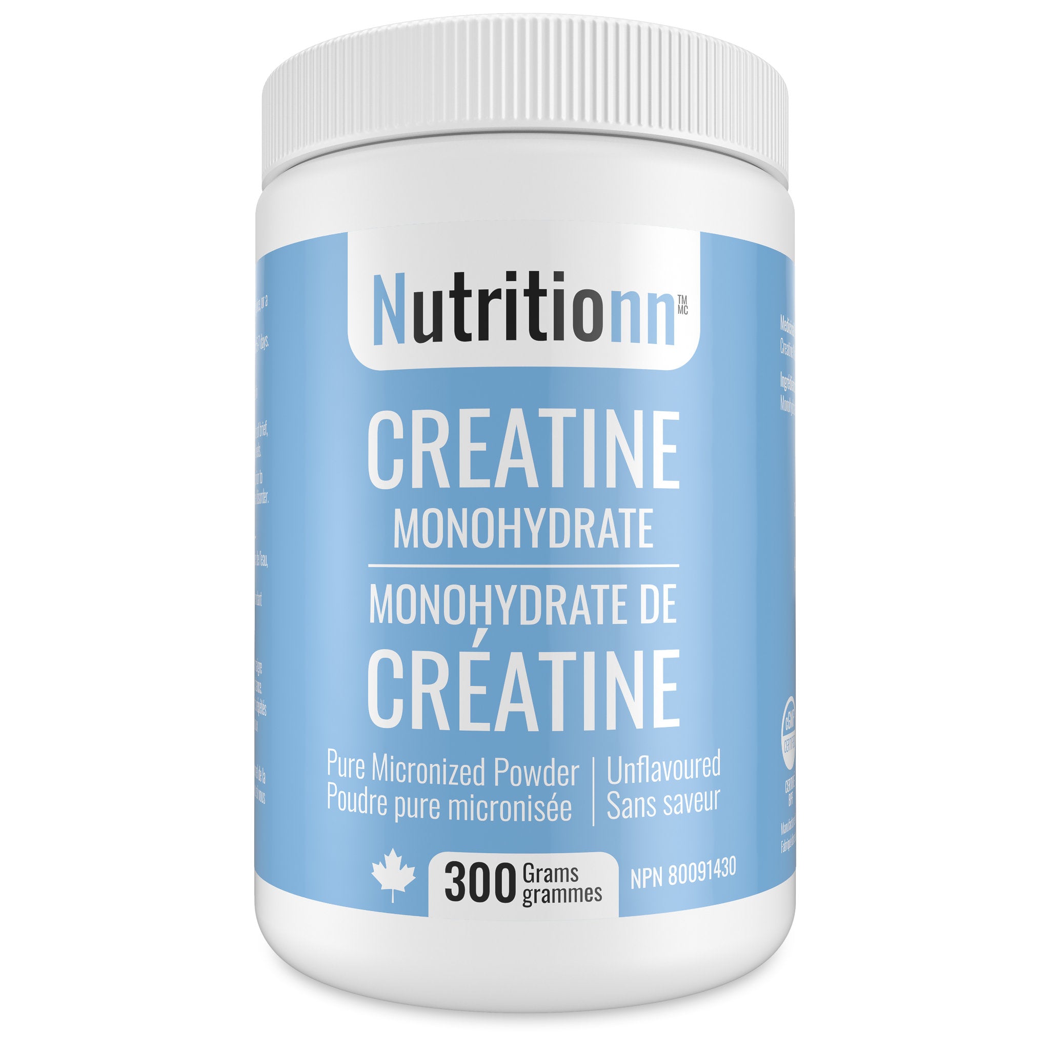 Nutritionn Creatine Monohydrate powder container on a white background
