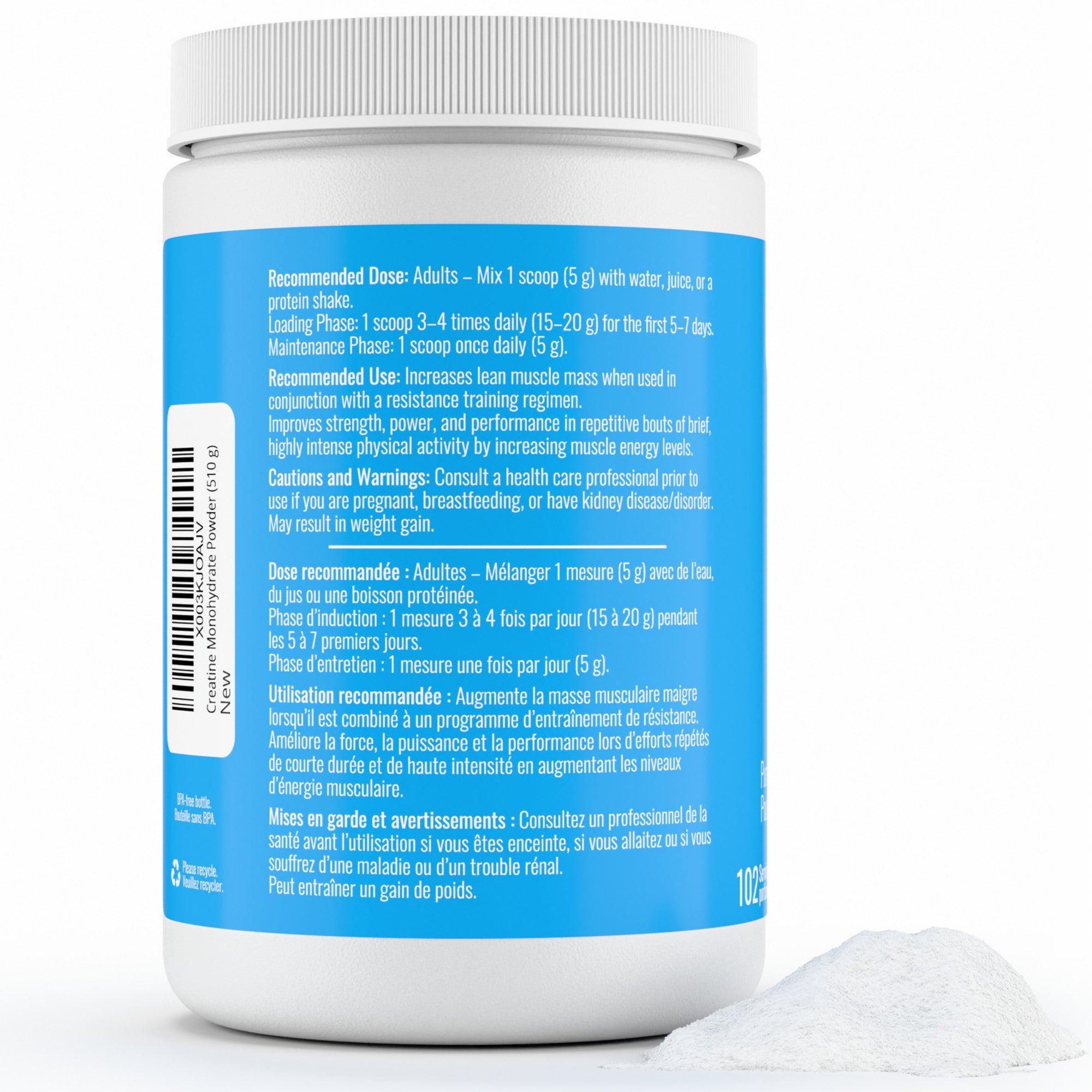 Creatine Monohydrate (510 g Powder)
