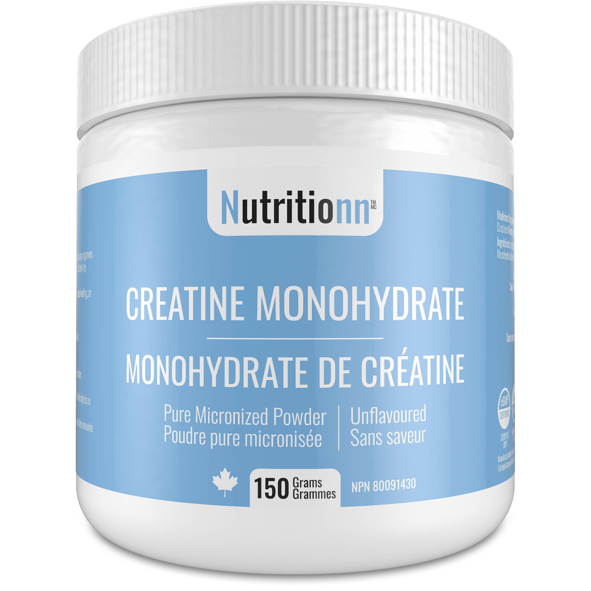 Nutritionn Creatine Monohydrate powder container on a white background