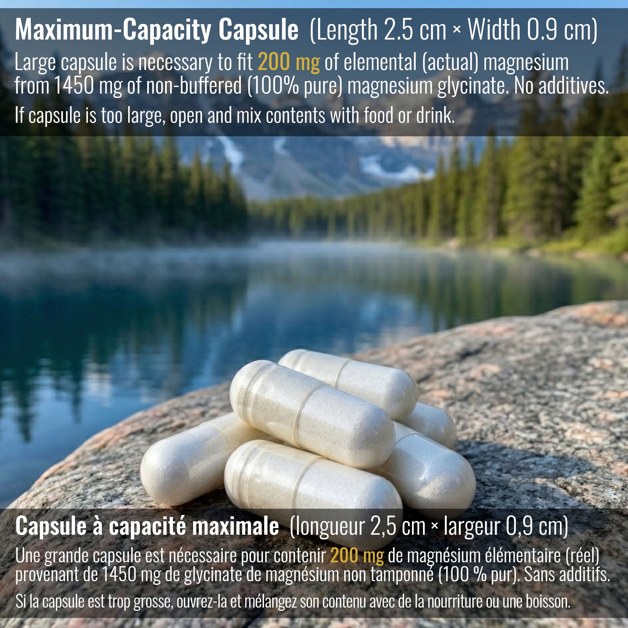Magnesium Glycinate (62 Capsules)