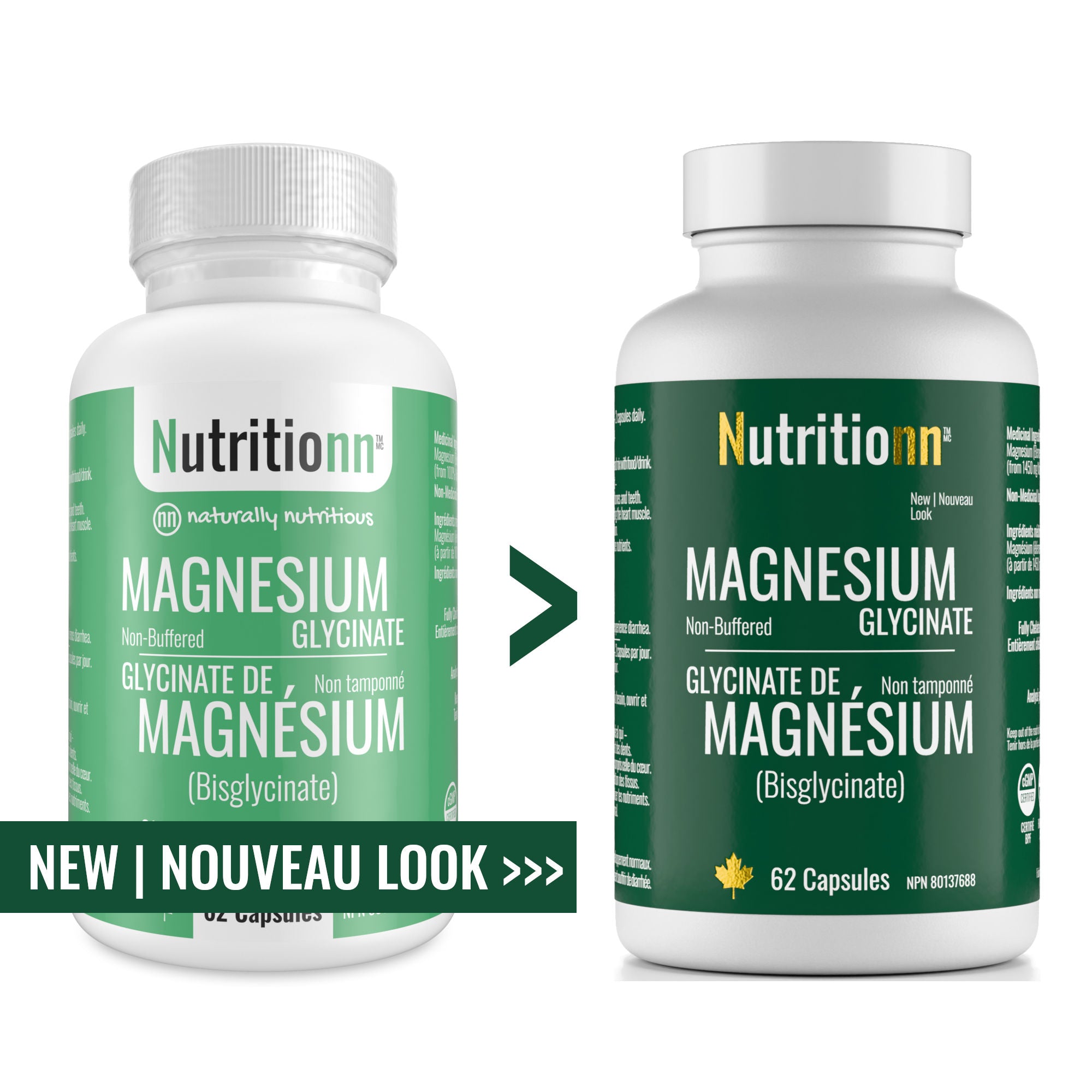 Magnesium Glycinate (62 Capsules)