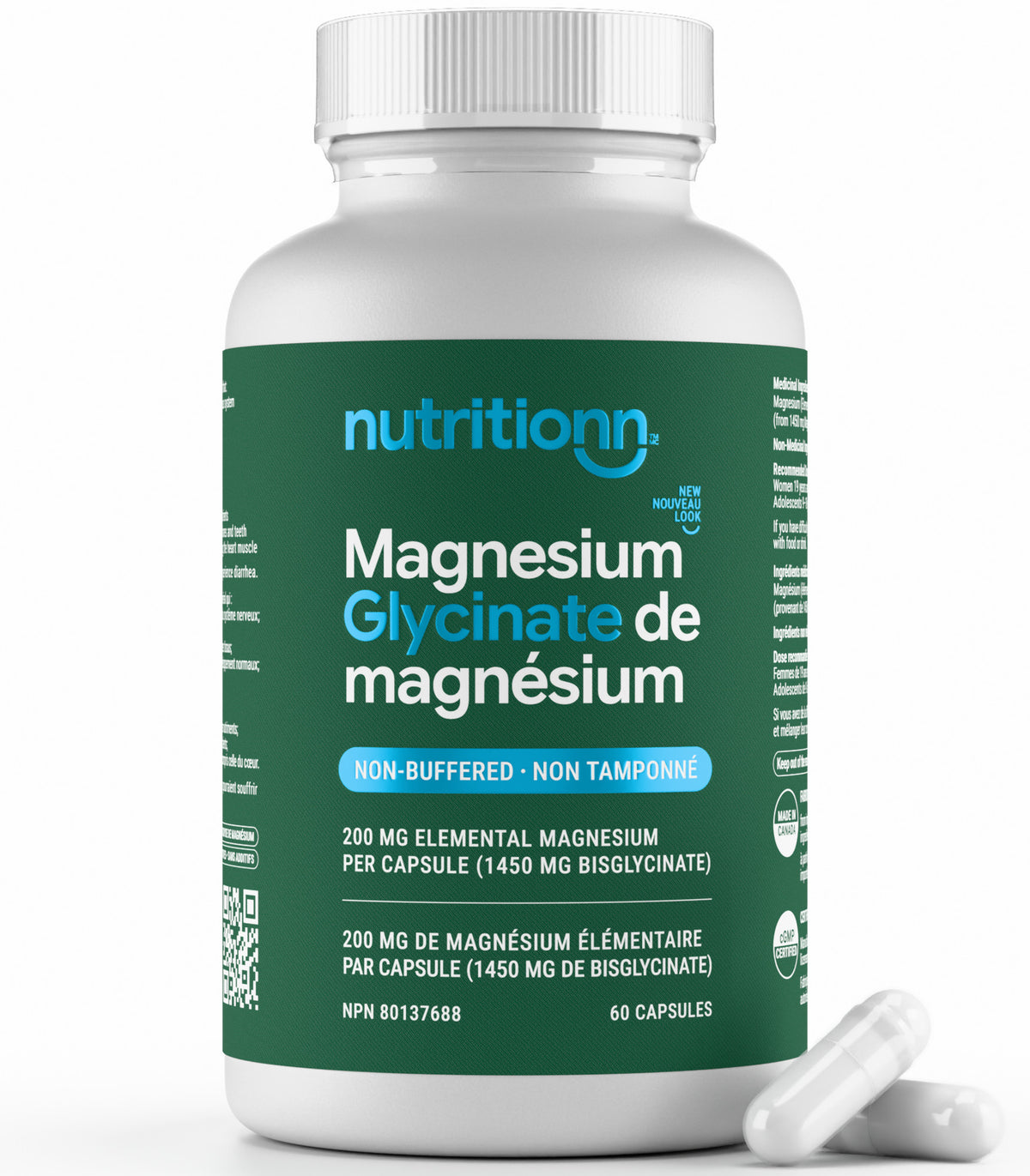 Magnesium Glycinate (60 Capsules)