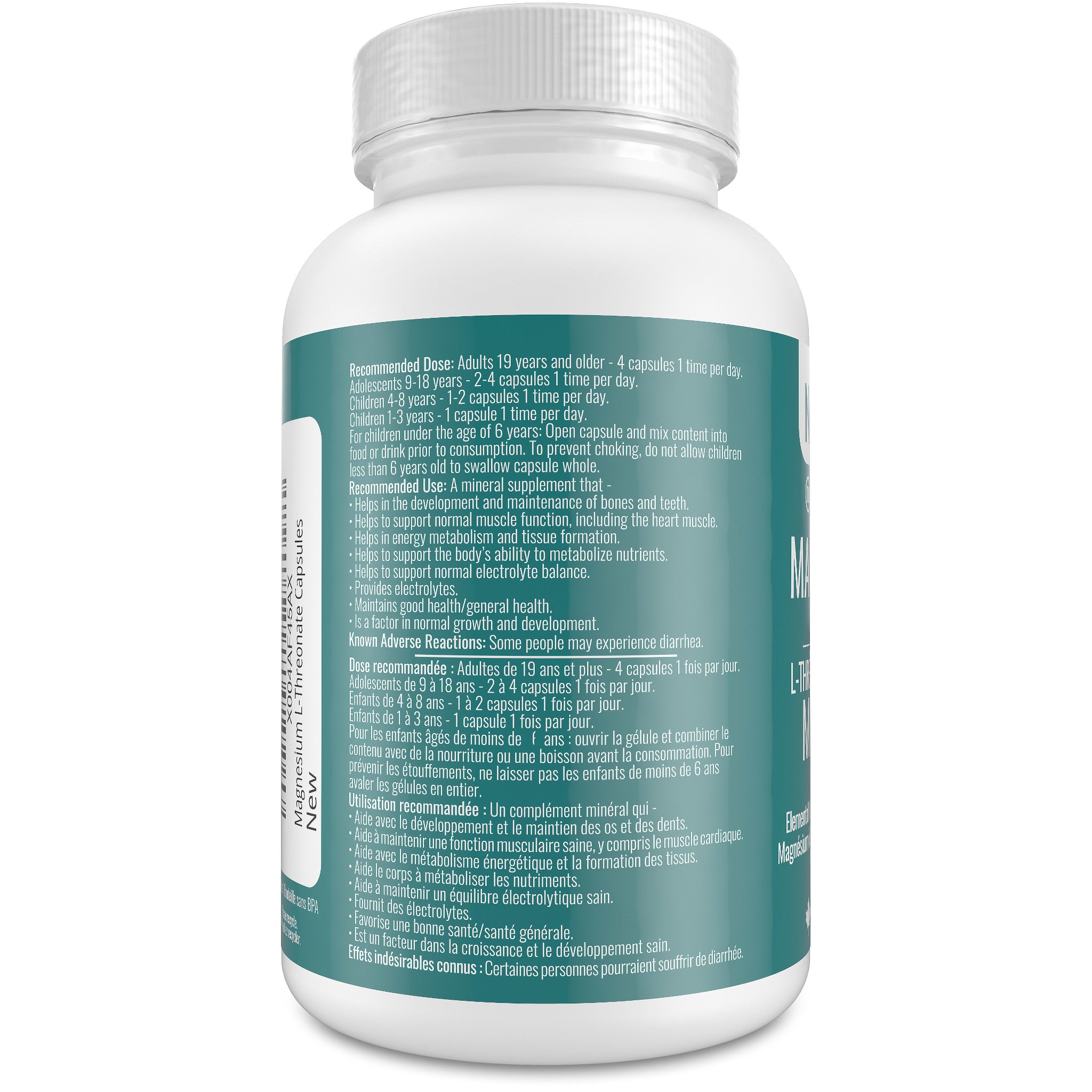 Magnesium L-Threonate (124 Capsules)