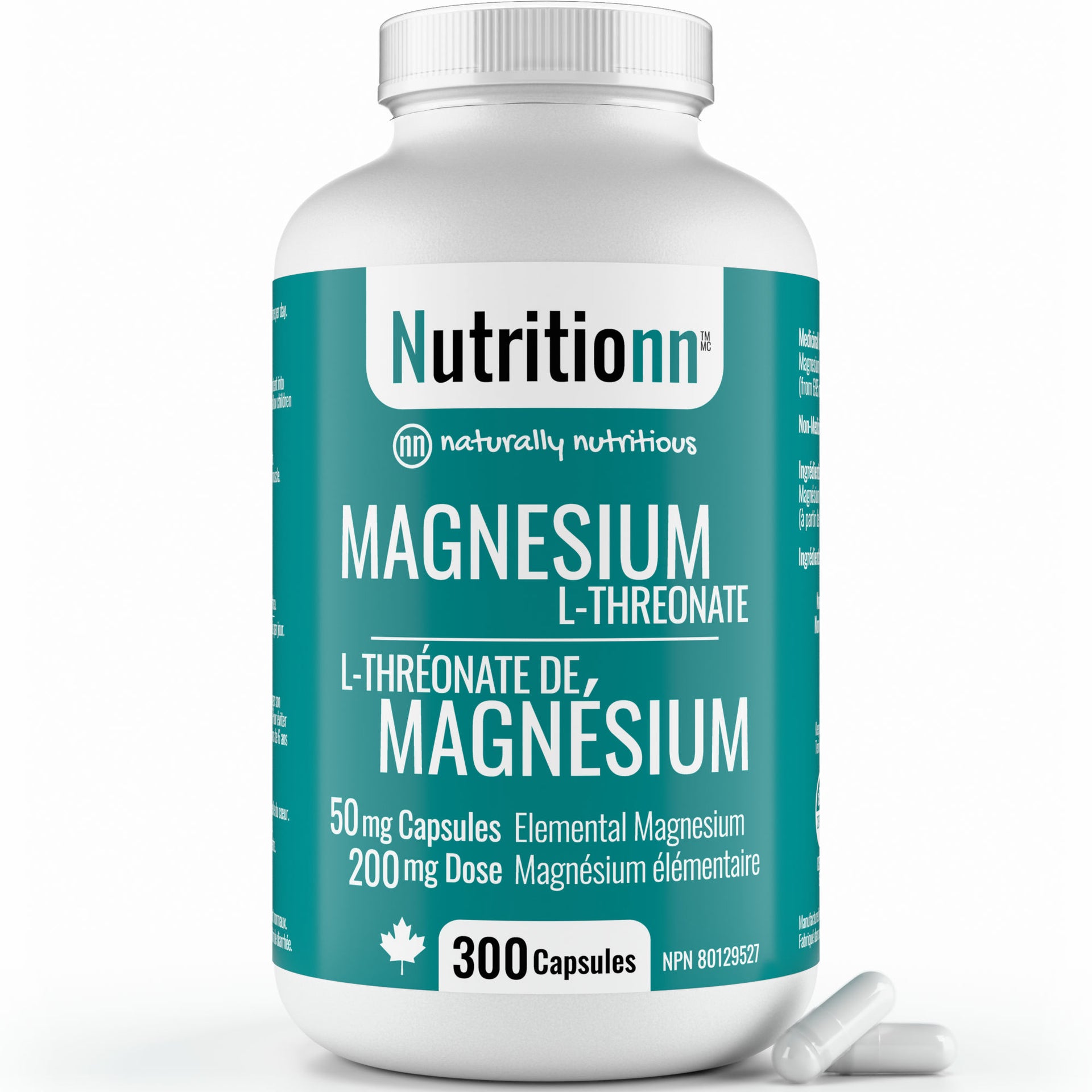 Magnesium L-Threonate (300 Capsules)