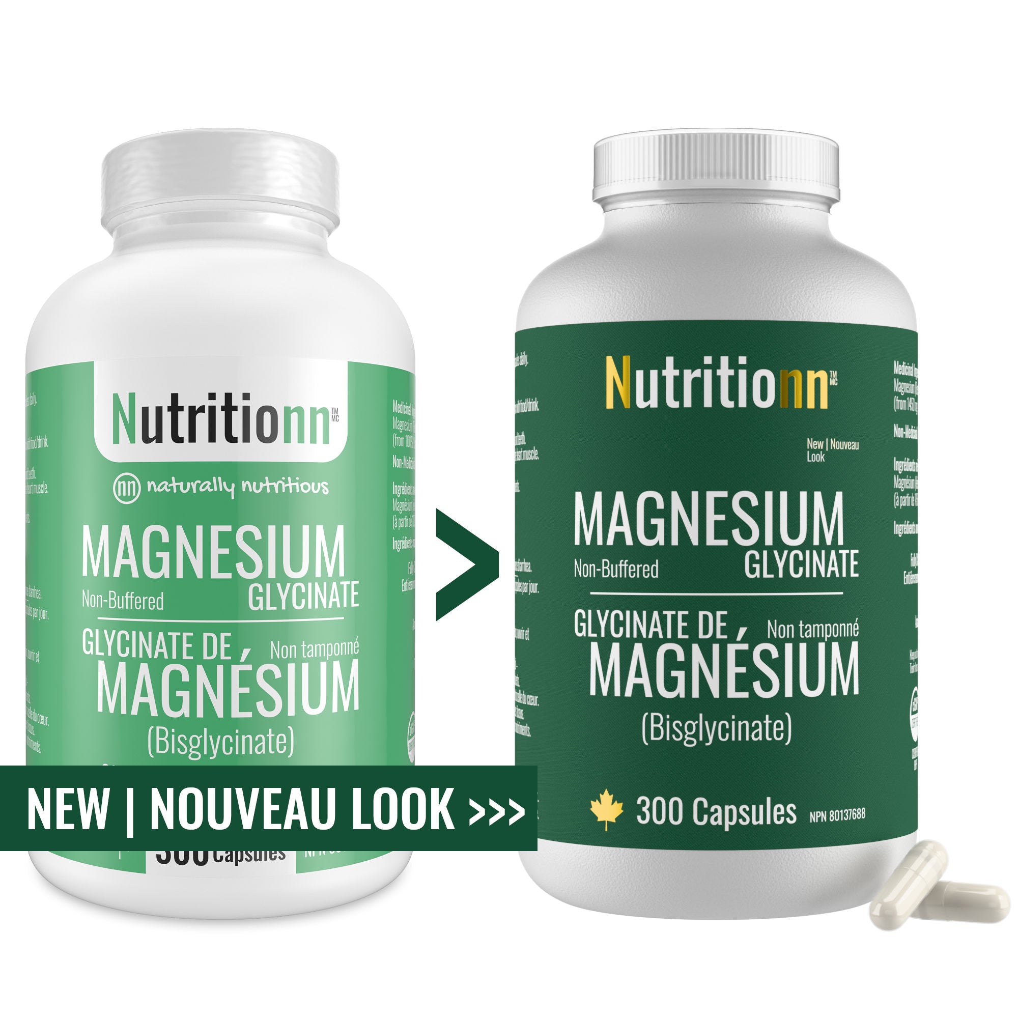 Magnesium Glycinate (300 Capsules)